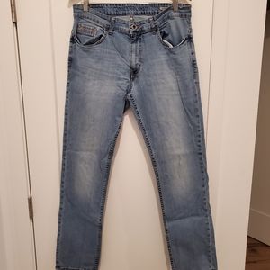 Calvin Klein Slim Straight Jeans, Light Wash